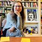 Erin Hamilton sitting in her office